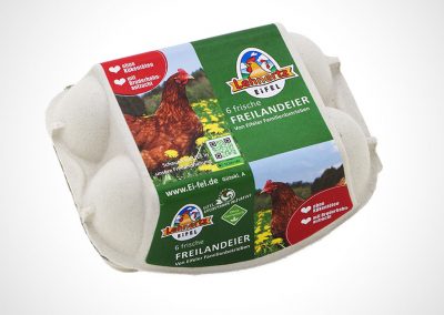 Frische Eier in bester Qualität vom Geflügelhof Lehnertz in Habscheid, Eifel - 6er Pack - frische Freilandeier aus der Eifel