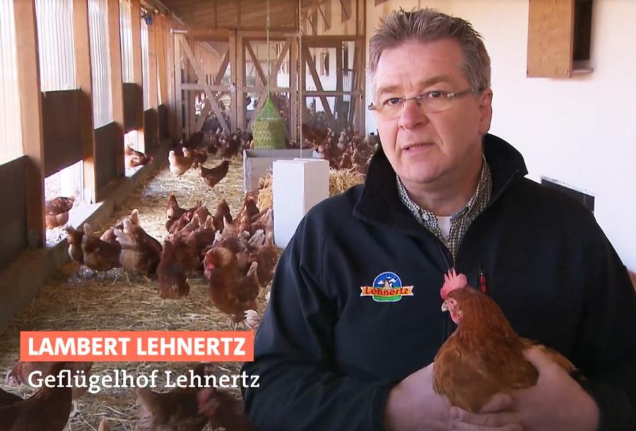 SWR Fernsehen zu Gast bei Geflügelhof Lehnertz