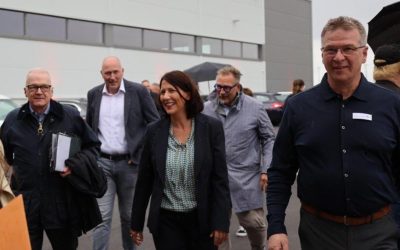 Landwirtschaftsministerin Daniela Schmitt besuchte unseren Geflügelhof zum Hoffest