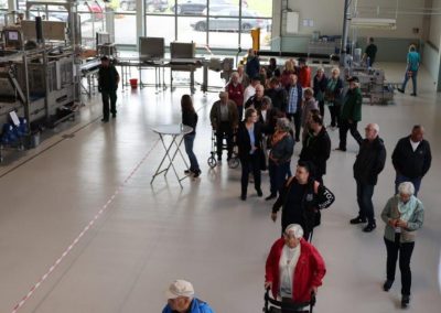 Tag der offenen Tür in der neu errichteten Eierpackstelle der Vertriebsfirma D+L Lehnertz GmbH - zu Gast: Landwirtschaftsministerin Daniela Schmitt