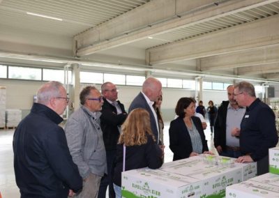 Tag der offenen Tür in der neu errichteten Eierpackstelle der Vertriebsfirma D+L Lehnertz GmbH - zu Gast: Landwirtschaftsministerin Daniela Schmitt
