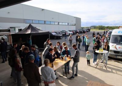 Tag der offenen Tür in der neu errichteten Eierpackstelle der Vertriebsfirma D+L Lehnertz GmbH - zu Gast: Landwirtschaftsministerin Daniela Schmitt